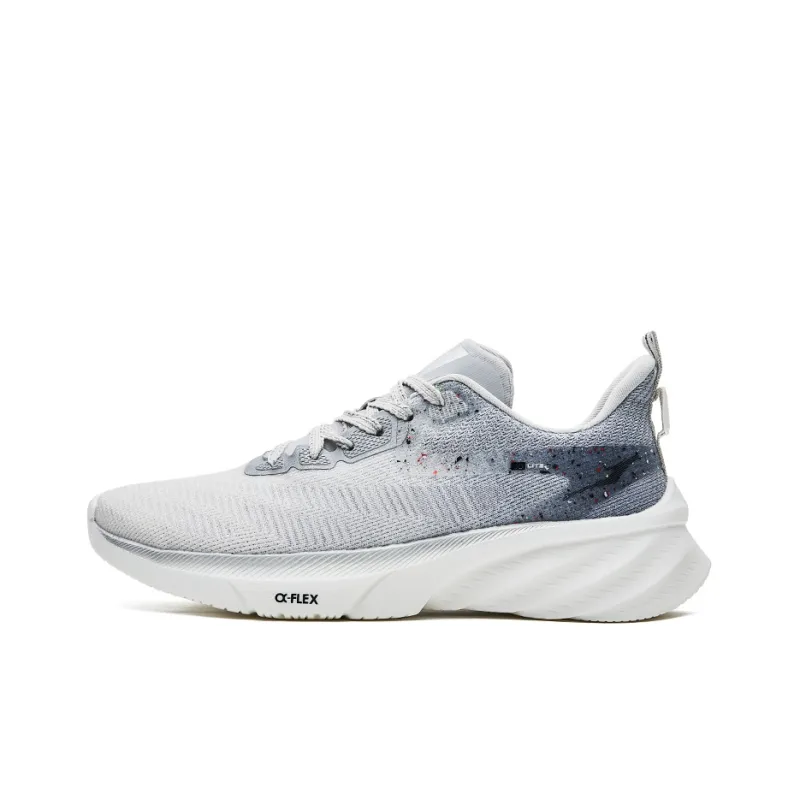 Erke Qi Tan Lite 2.0 Cushioning Anti-Slip And Wear-Resistant Low-Top Running Shoes Men's White Gray-0