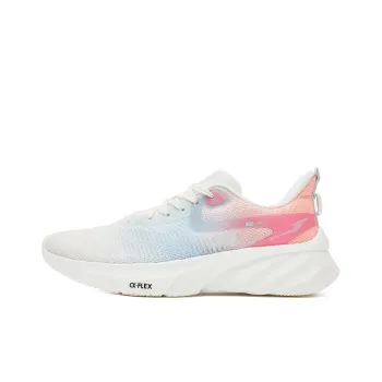 Erke Qi Tan Lite 2.0 Cushioned Slip Resistant Low Top Running Shoes Women's White Blue