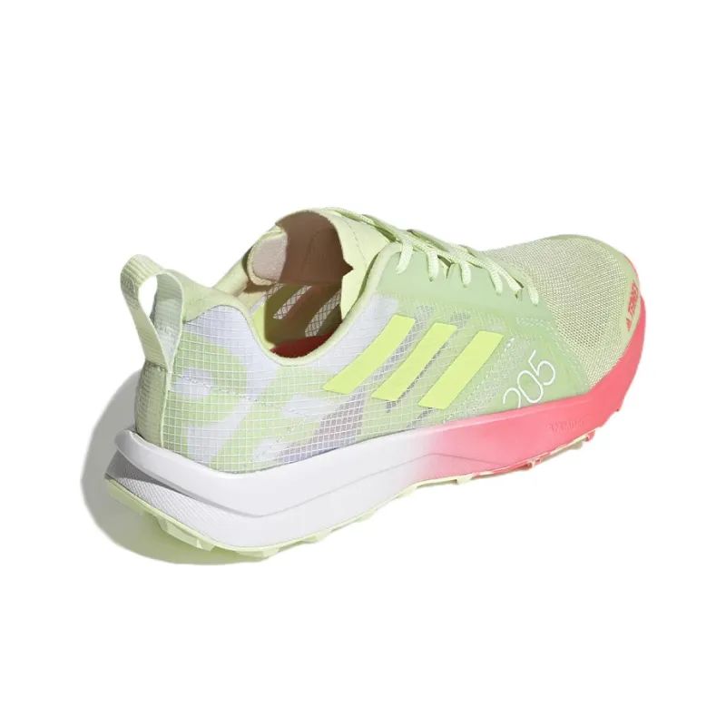 Adidas Terrex Speed Flow Trail Running Anti-Slip Wear-Resistant Low-Top Running Shoes Women's Light Green-3