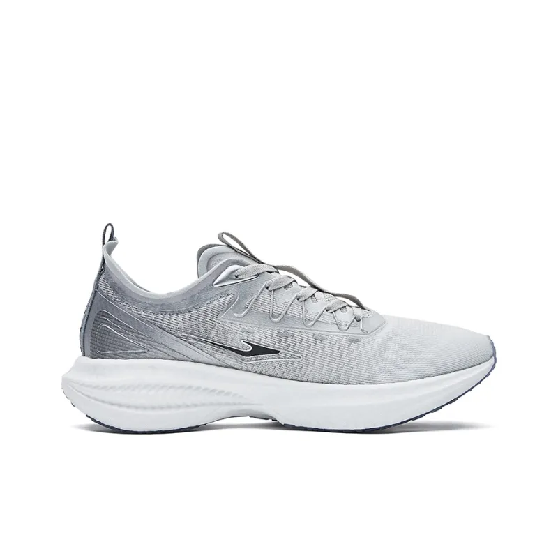 Erke Absolute Dust 1.0 Qi Cushioned Slip Resistant Low Top Running Shoes Men's Gray Black-1