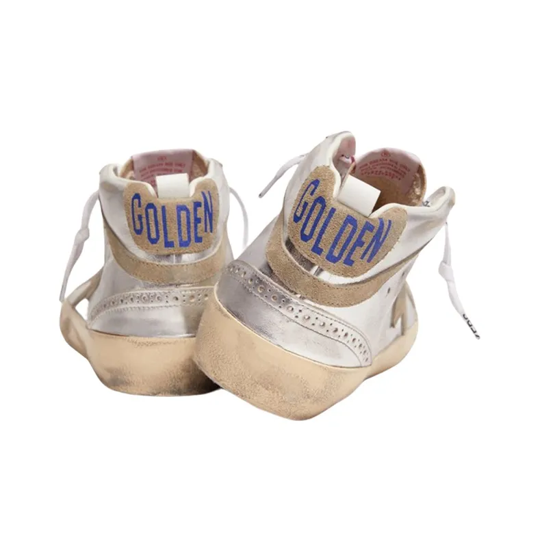 Golden Goose Mid-Star Laminated Sneakers-2