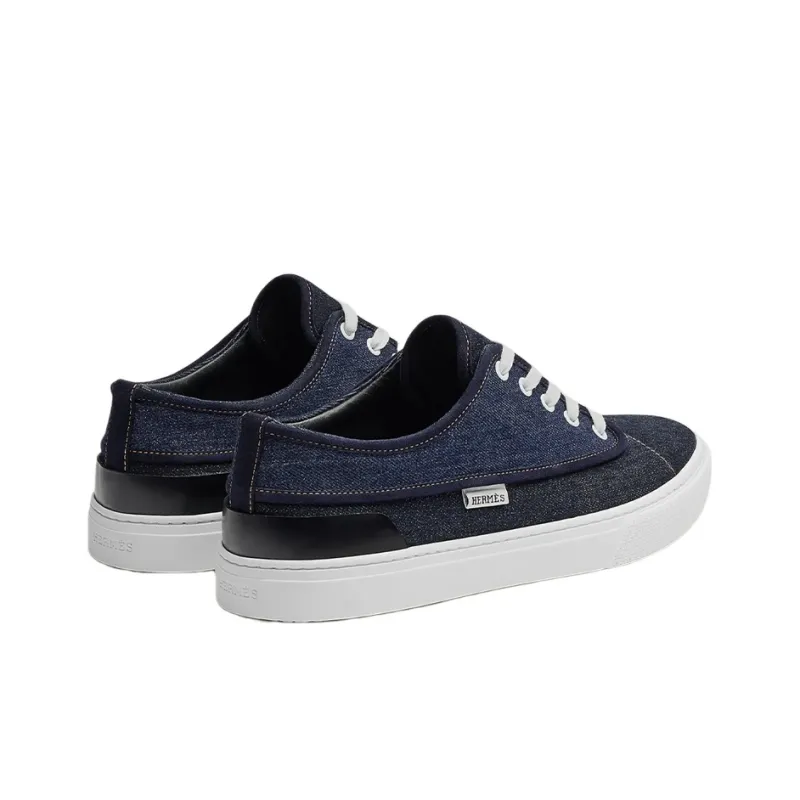HERMES Envy Low Top Stylish Skateboarding Shoes Men's Dark Blue-3