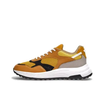 HOGAN Hyperlight Shock Absorbers Low Top Sports Casual Shoes Men's Yellow Gray Black