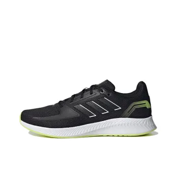 Adidas Runfalcon 2.0 Wear-Resistant Low-Top Running Shoes Men's Black Green