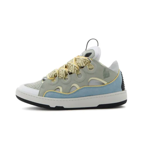 Lanvin Curb Sneakers Blue Grey Women's