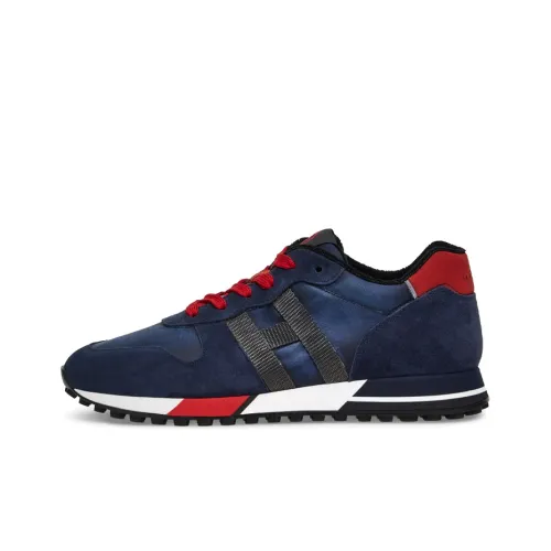 HOGAN Lifestyle Shoes Men Low-Top Blue/Red