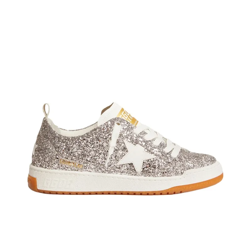 Golden Goose Yeah Skateboard Shoes Women's Silver-1