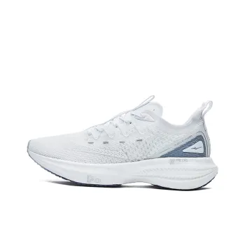 Erke Strange Bomb Qi Dust Free Low Top Running Shoes Women's White Silver