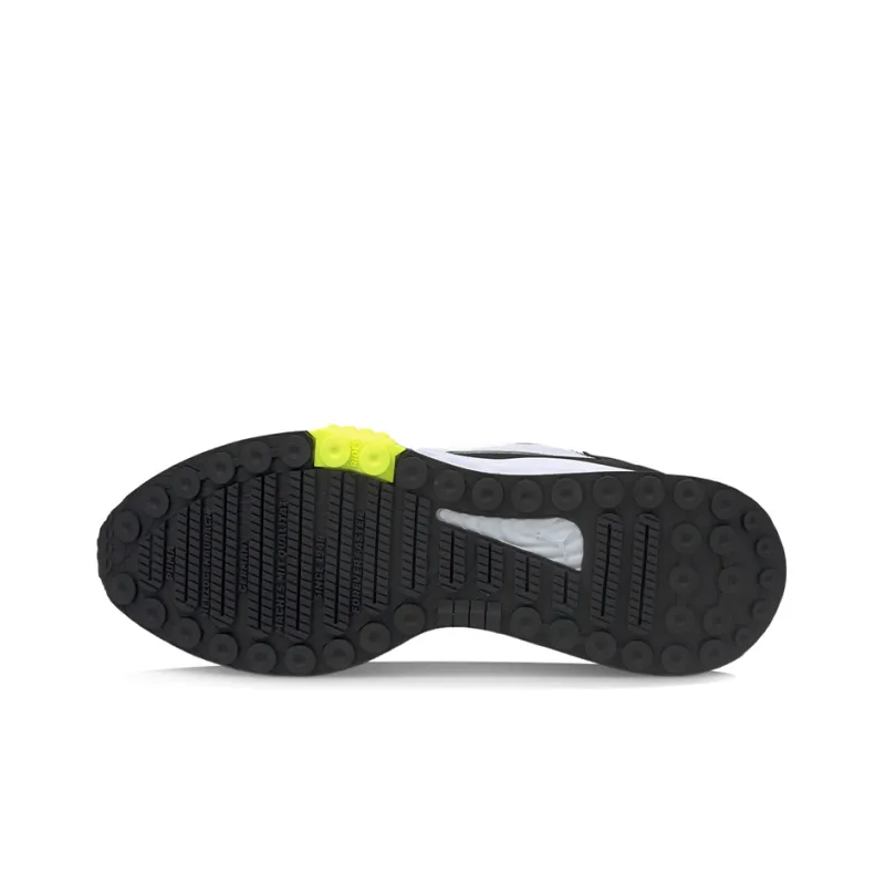 PUMA Wild Rider Series Casual Shoes Men Low-Top Black/White/Neon Yellow-4