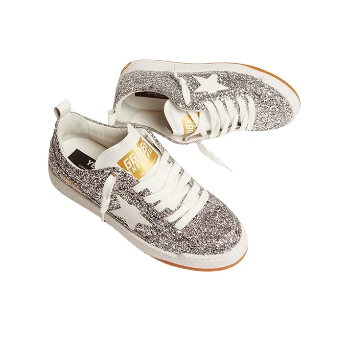 Golden Goose Yeah Skateboard Shoes Women's Silver-2