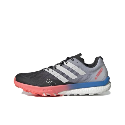 Adidas Terrex Speed Running Shoes Women's Low-Top Black/Gray/Blue