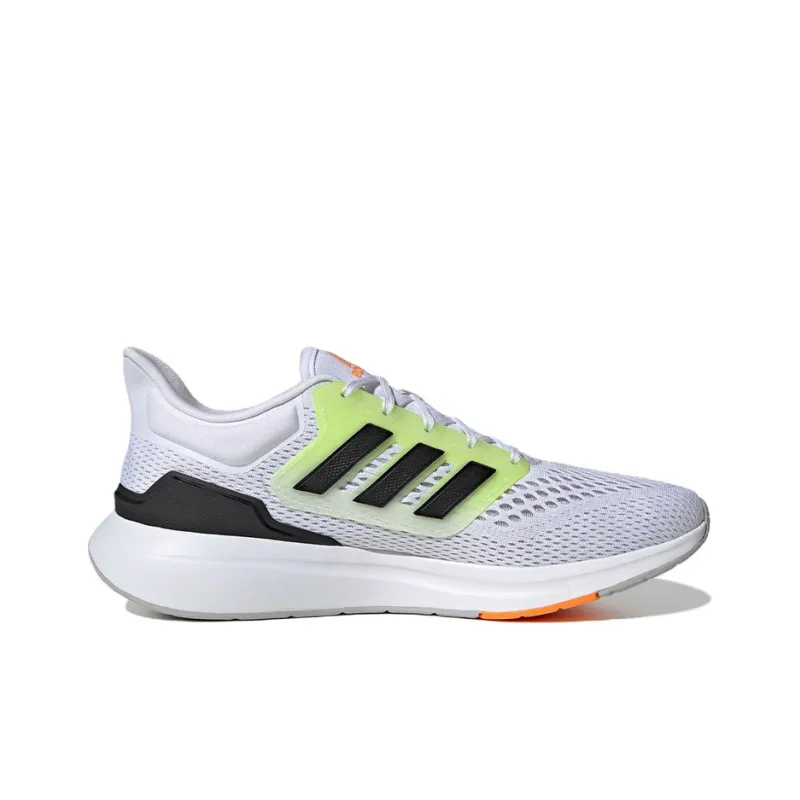 Adidas EQ21 Run Wear-Resistant Low-Top Training Running Shoes Men's Gray Black Green-1