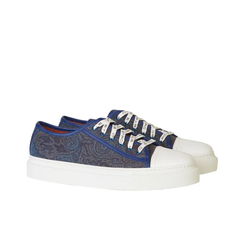 ETRO Stylish Skateboarding Shoes Men's Blue-2
