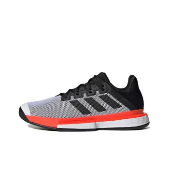 Adidas Solematch Bounce Tennis Shoes Unisex Low Top Gray/Black/Red
