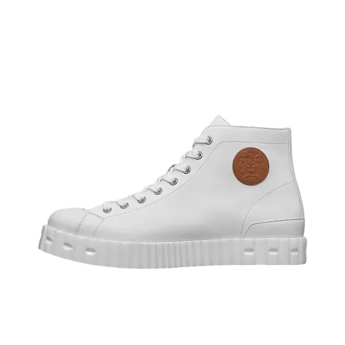 HERMES Climb Skateboard Shoes Men High-Top White