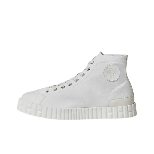 HERMES Climb Skateboard Shoes Men High-Top White