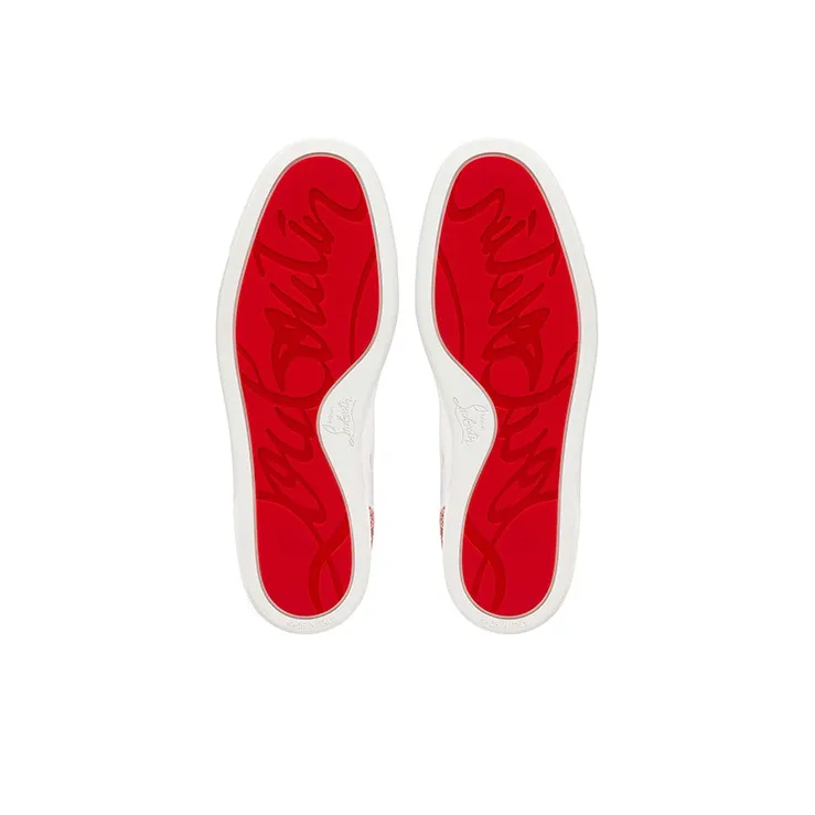 CL Louis Junior Spikes Orlato Low Top Stylish Skateboarding Shoes Men's White-4