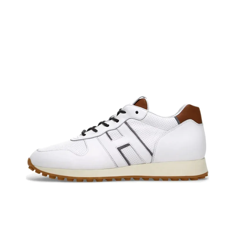 HOGAN H383 Casual Shoes Men's White Brown-0