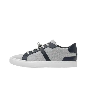 HERMES Day Low-Top Stylish Skateboarding Shoes Men's Gray Blue