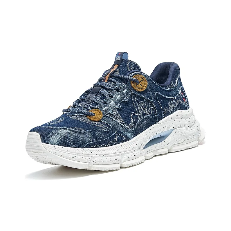 XTEP Shanhai Collection Casual Shoes Women's Low Top Ink Teal-1
