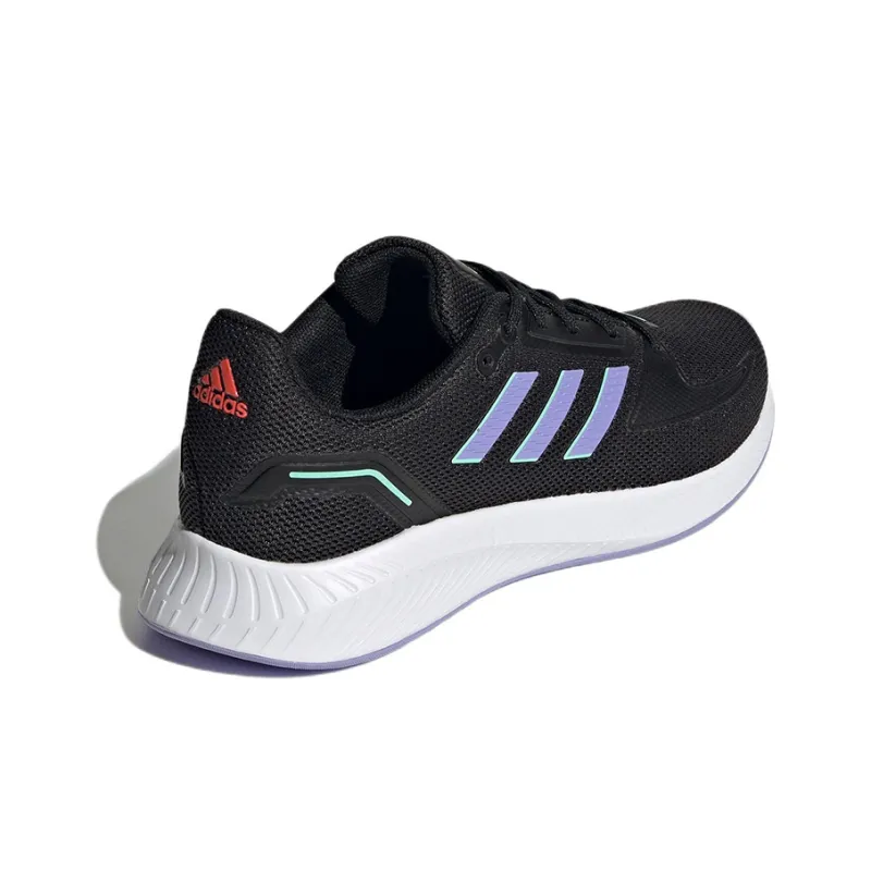 Adidas Runfalcon 2.0 Wear-Resistant Low-Top Running Shoes Women's Black Purple-3