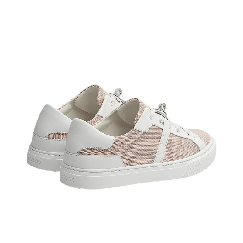 HERMES Day Low Top Stylish Skateboarding Shoes Women's Pink White-4