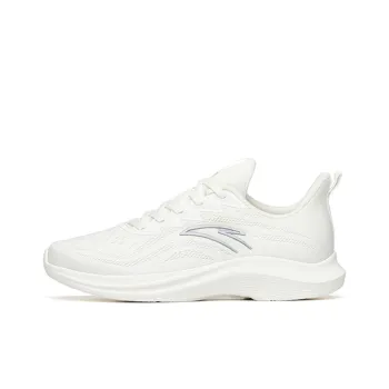 Anta Running Collection Abrasion Resistant Rebound Low Top Running Shoes Women's Ivory White