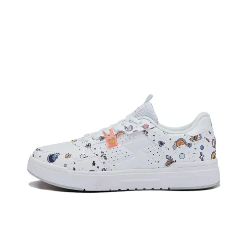 361° Breathable Low Top Skateboard Shoes Women's White