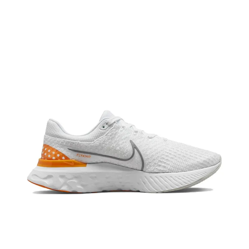 Nike React Infinity Run Flyknit 3 White Grey Kumquat-1