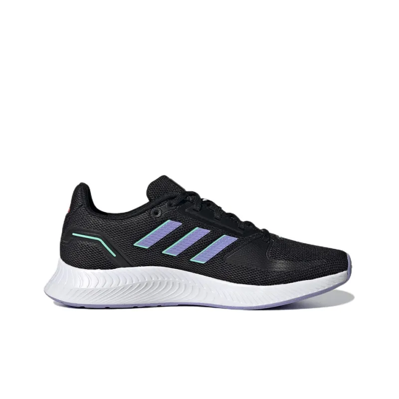 Adidas Runfalcon 2.0 Wear-Resistant Low-Top Running Shoes Women's Black Purple-1