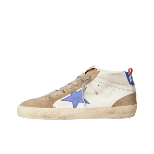 Golden Goose Mid Star Stylish Skateboarding Shoes Men's White