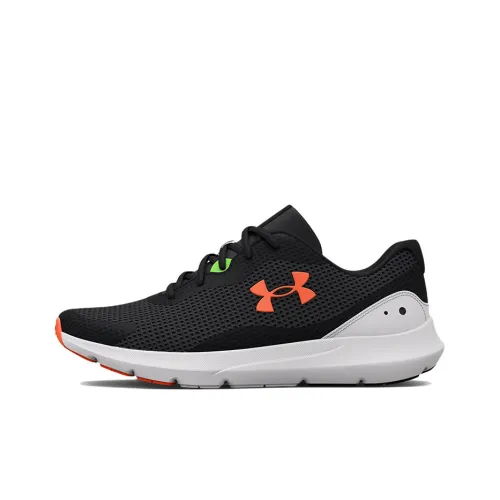 Under Armour Surge 3 Running Shoes Men Low-Top Black/Orange