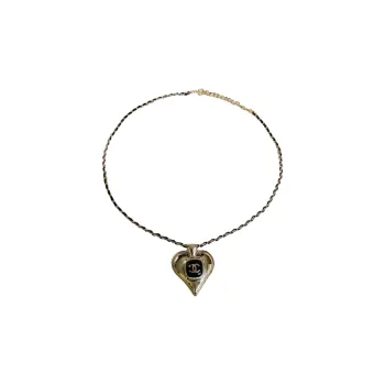 CHANEL Necklaces Women's Black