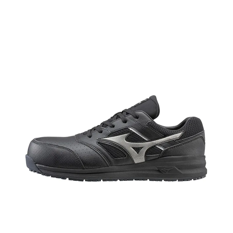 Mizuno Almighty Slip Resistant, Abrasion Resistant, Breathable Low Top Casual Shoes Unisex Black-0