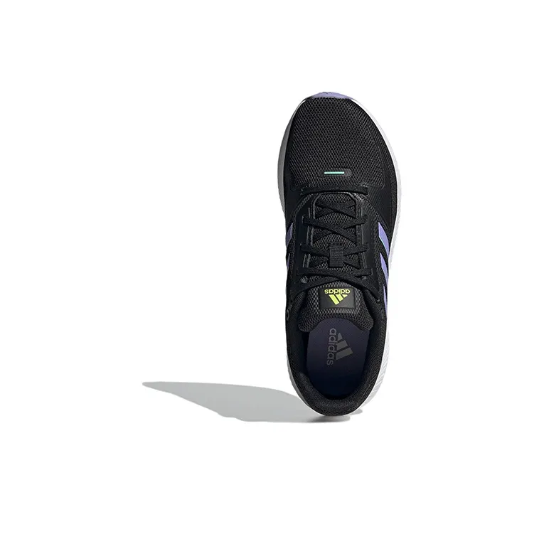 Adidas Runfalcon 2.0 Wear-Resistant Low-Top Running Shoes Women's Black Purple-4