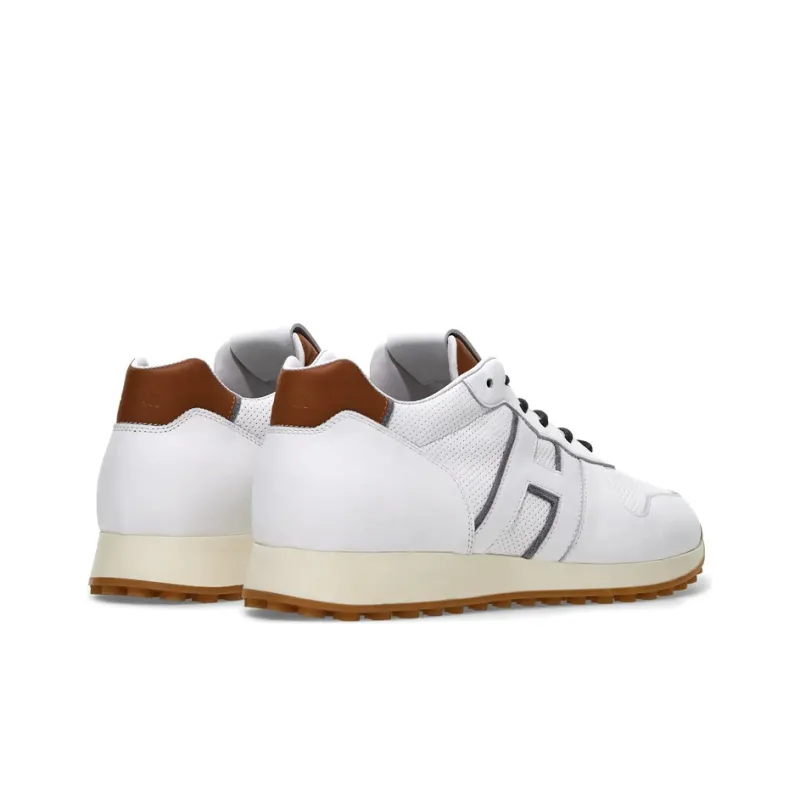 HOGAN H383 Casual Shoes Men's White Brown-3