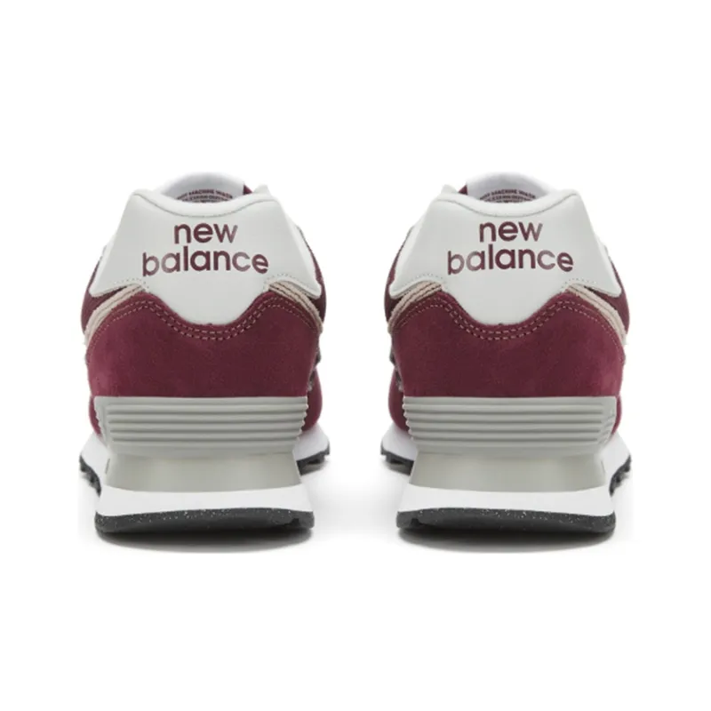 New Balance 574 Burgundy White-3