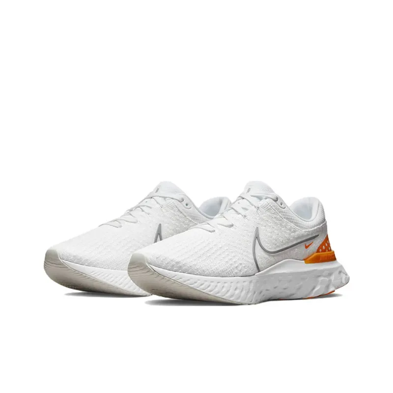 Nike React Infinity Run Flyknit 3 White Grey Kumquat-2