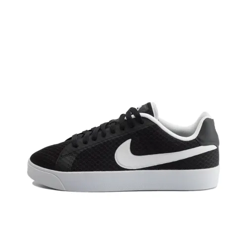 Nike Court Royale Skateboard Shoes Men Low-Top Black/White