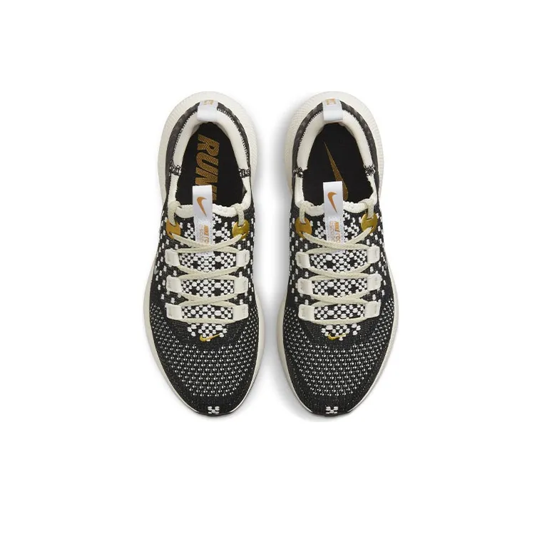 Nike React Escape Run Flyknit 'Black Metallic Vivid Gold' Women's-2
