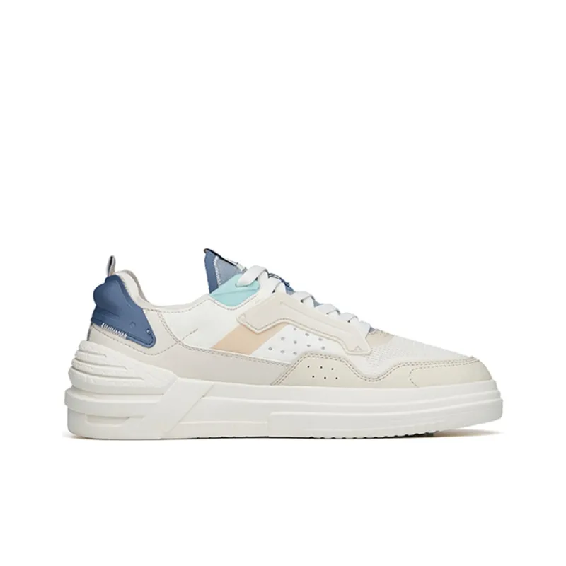 Anta Life Collection A Dao PRO Cushioning, Wear Resistant Low Top Skateboard Shoes Men's White Gray-1