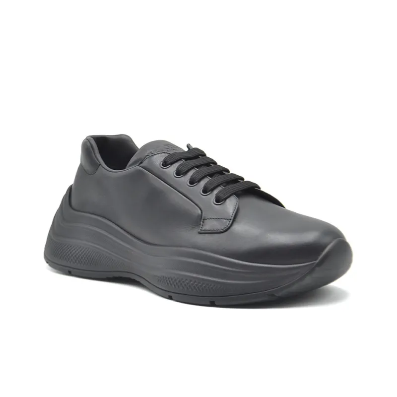 PRADA Americas Cup Xl Cushioning Anti-Slip And Wear-Resistant Low-Top Platform Athletic Shoes Men's Black-2