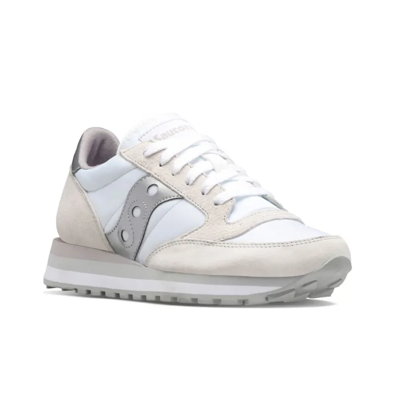 saucony Jazz Triple White Silver Women's-2
