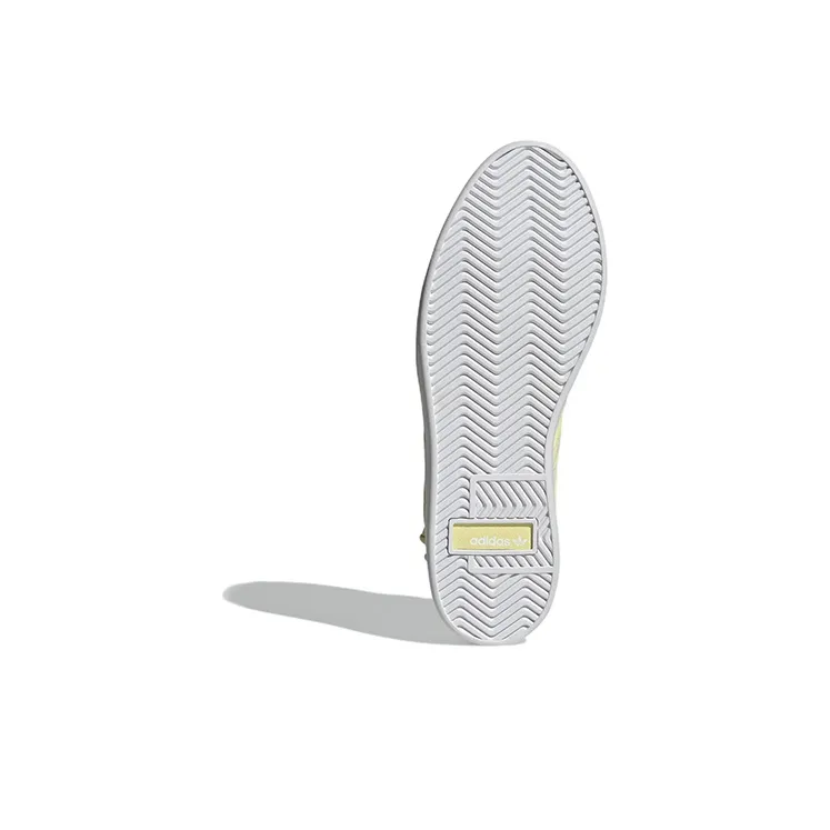 Adidas Originals Bryony Anti-Slip Wear-Resistant Low-Top Skateboard Shoes Women's White Yellow-5