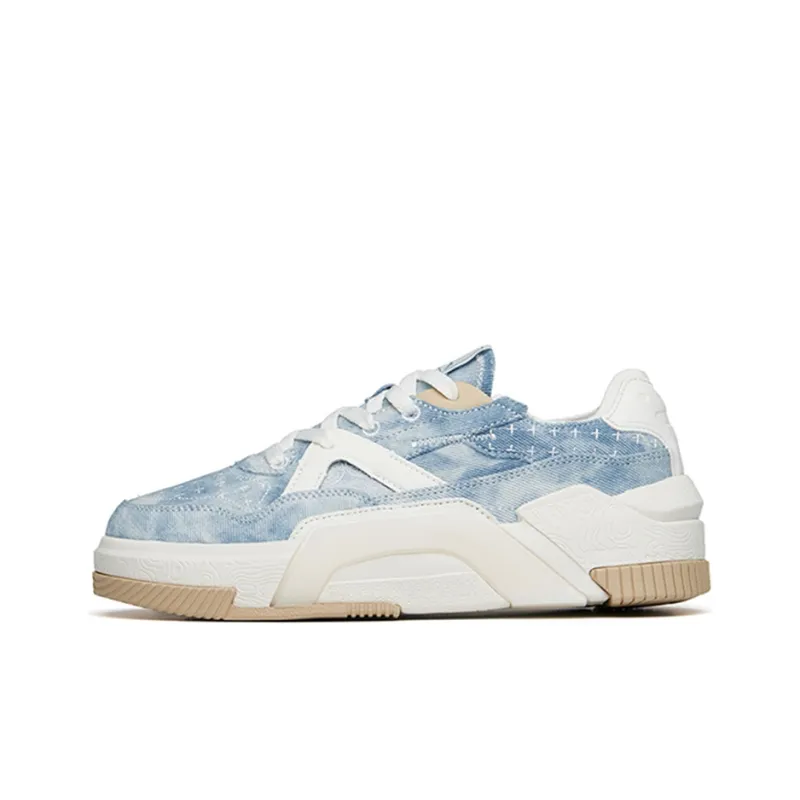 Anta Low Top Skateboard Shoes Women's Blue-0