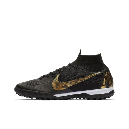 Nike SuperflyX 6 Soccer Shoes Men Mid-Top Black/Gold