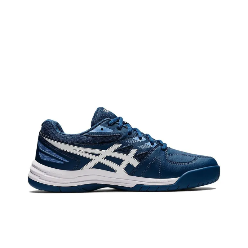 Asics Court Slide 2 Anti-Slip And Wear-Resistant Breathable Low-Top Tennis Shoes Men's Dark Blue Silver-1