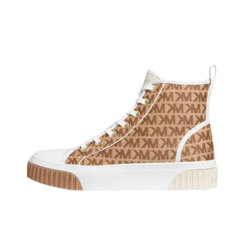 MICHAEL KORS Skateboard Shoes Women's High-Top Brown