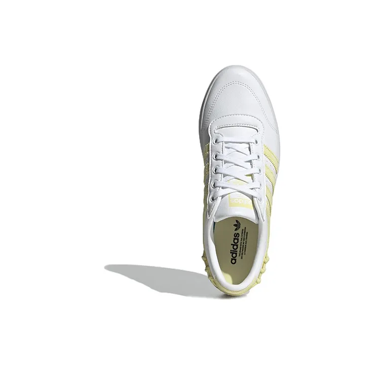 Adidas Originals Bryony Anti-Slip Wear-Resistant Low-Top Skateboard Shoes Women's White Yellow-4