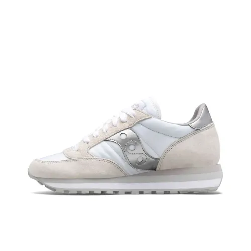 saucony Jazz Triple White Silver Women's